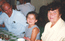 Julia  with her grandparents